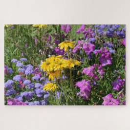 Puzzle Fotografía de un montón de hermosas flores de colo