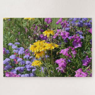 Puzzle Fotografía de un montón de hermosas flores de colo