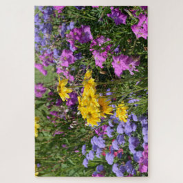 Puzzle Fotografía de un montón de hermosas flores de colo