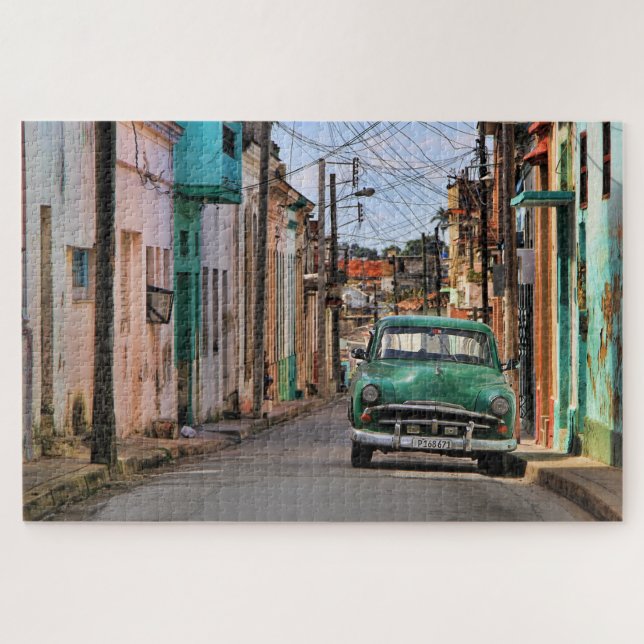 Puzzle Fotografía de viaje de Havana Street Oldtimer Car  (Horizontal)