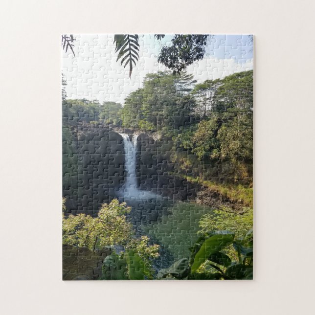 Puzzle Fotografía de viaje por la cascada de Hawái (Vertical)