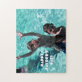 Puzzle Fotografía decorativa del Día del Padre en familia