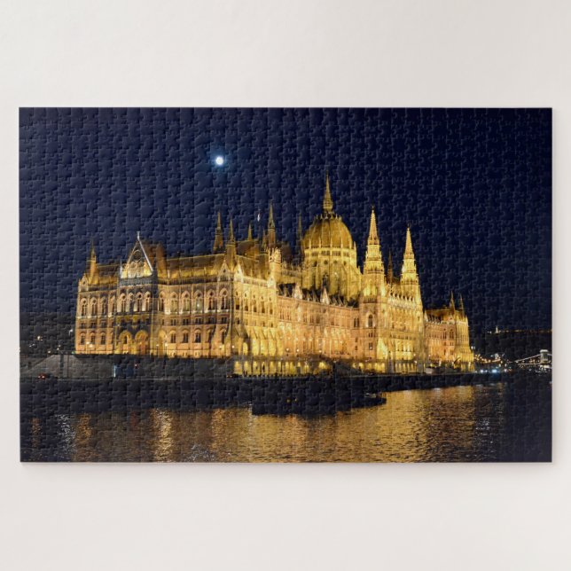 Puzzle Fotografía del edificio del Parlamento en Budapest (Horizontal)