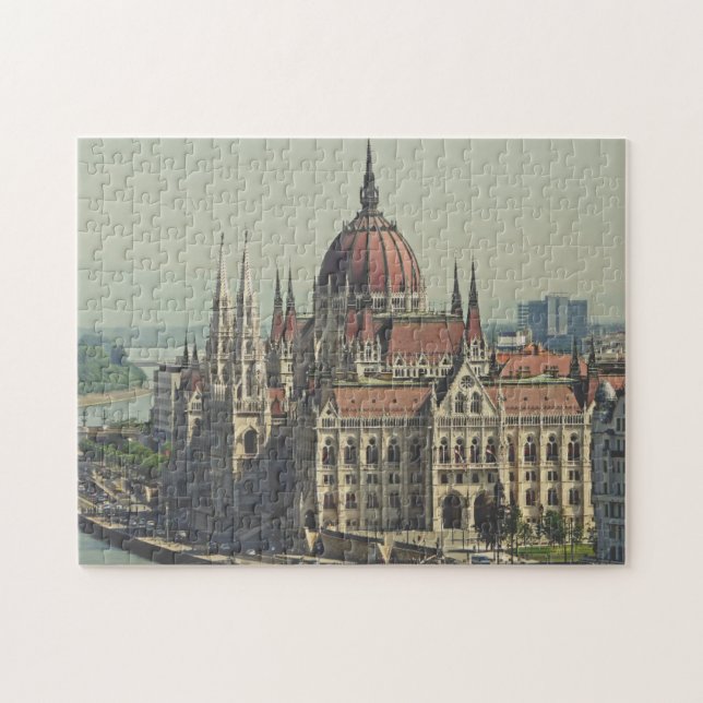 Puzzle Fotografía del lado sur del Parlamento de Budapest (Horizontal)