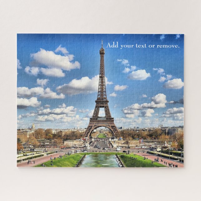 Puzzle Fotografía escénica: Torre Eiffel y horizonte de P (Horizontal)