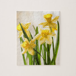 Puzzle Fotografía floral:  Narcisos amarillos de la