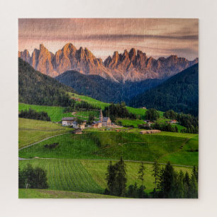 Puzzle Fotografía paisajística de Funes, Italia