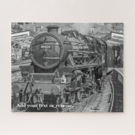 Puzzle Fotografía personalizada del tren de vapor inglés,