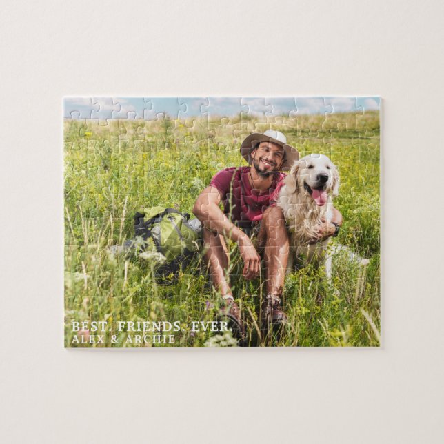 Puzzle Fotografía personalizada Mejores amigos de la hist (Horizontal)