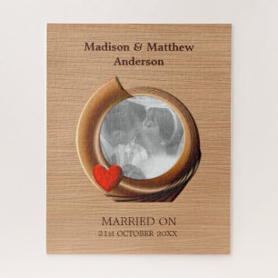 Puzzle Fotografía personalizado Marco de madera