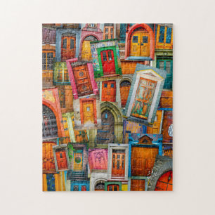 Puzzle Fotografía única moderna del arte de la puerta d