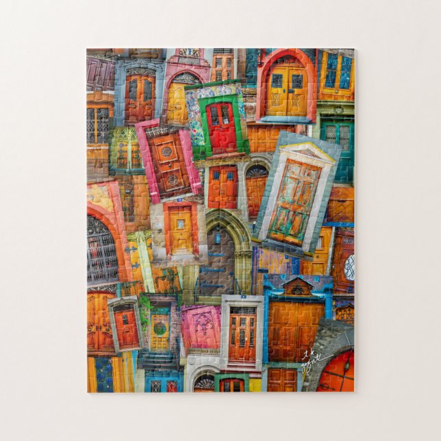 Puzzle Fotografía única moderna del arte de la puerta del (Vertical)