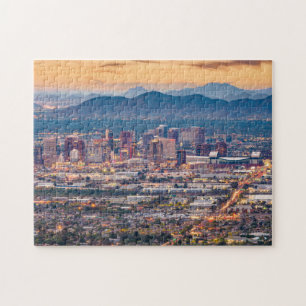 Puzzle Fotografías estéticas del atardecer en el centro d