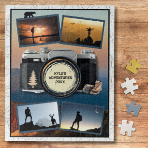 Puzzle Fotomontaje Recuerdo de Viajes de Aventura