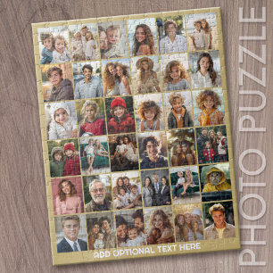 Puzzle Fotos de fiesta de oro minimalista moderno - 36 fo