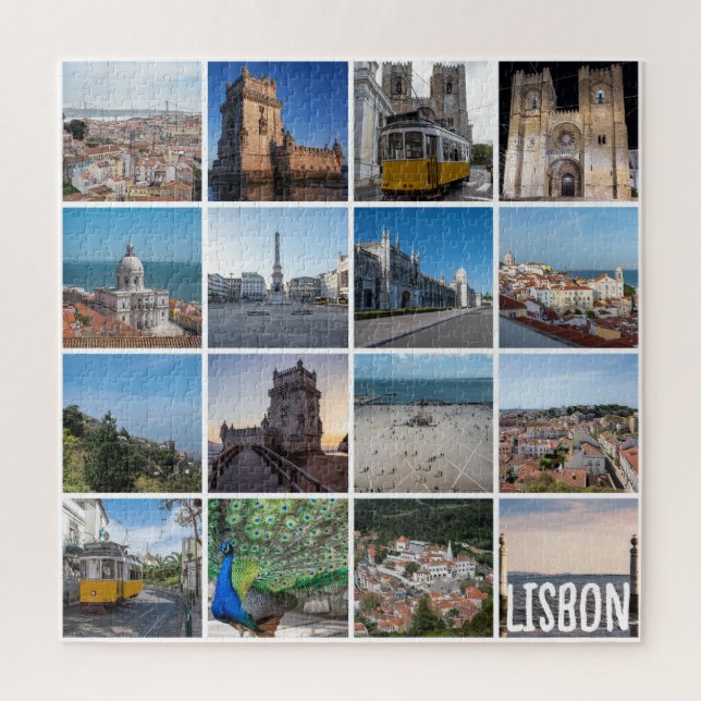 Puzzle Fotos de Lisboa mosaico, Portugal (Vertical)