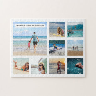 Puzzle Fotos de vacaciones familiares personalizadas romp