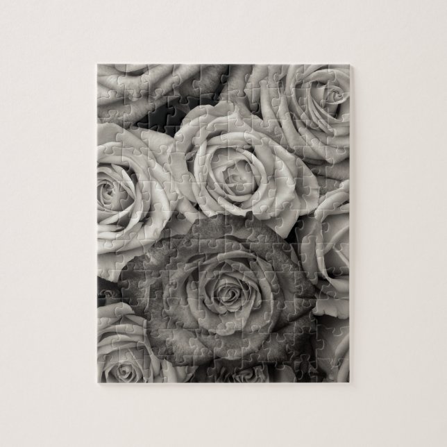 Puzzle Fotos en blanco y negro de ROSAS (Vertical)