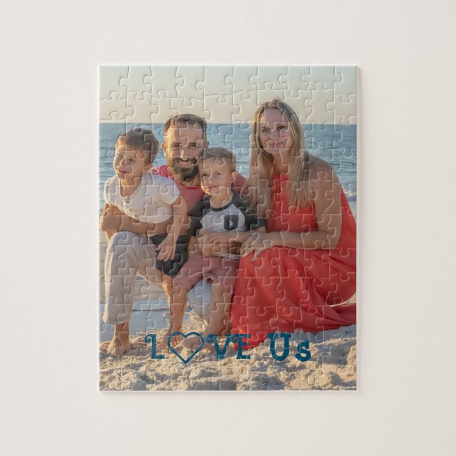 Puzzle Fotos familiares de "LOVE NOSOTROS" PERSONALIZADAS (Vertical)