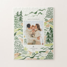 Puzzle Fotos familiares de vacaciones en los árboles de N