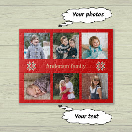 Puzzle Fotos familiares personalizado texto navidades de 
