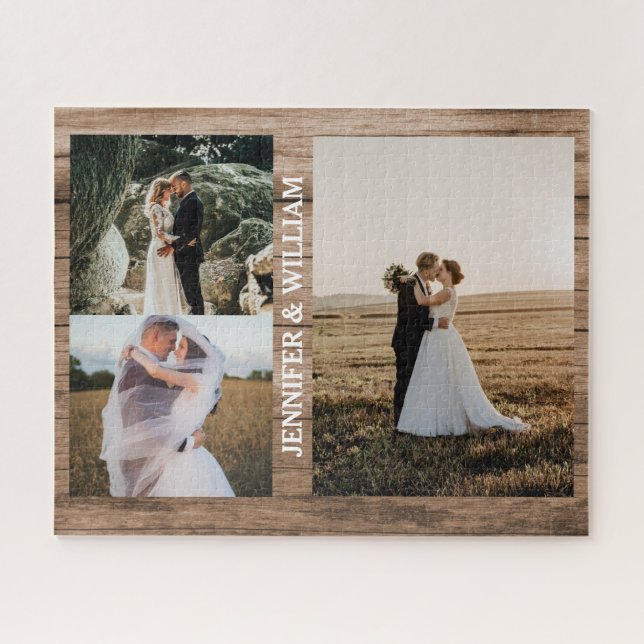 Puzzle Fotos modernas simple pareja de amor de regalo per (Horizontal)