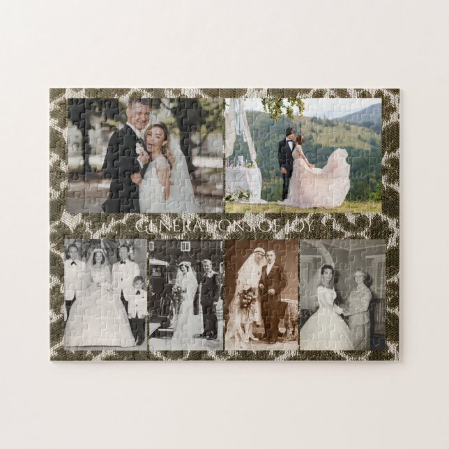 Puzzle Fotos Personalizadas de Boda Generaciones de Alegr (Horizontal)