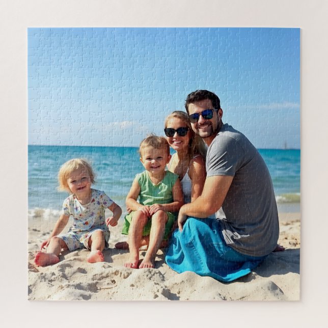 Puzzle Fotos personalizadas de vacaciones familiares (Vertical)