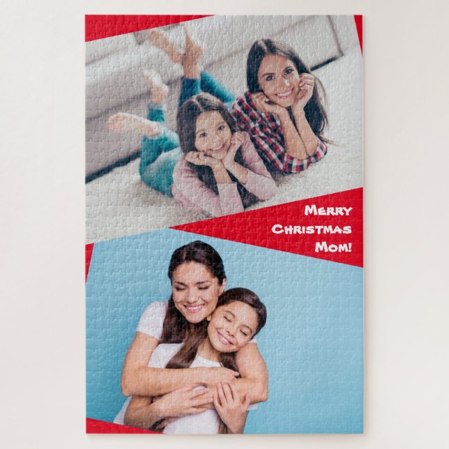 Puzzle Fotos personalizadas para madres Navidades (Vertical)