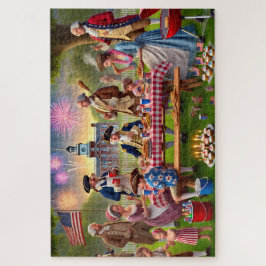 Puzzle Founding Fathers 4th of July BBQ Patriotic History