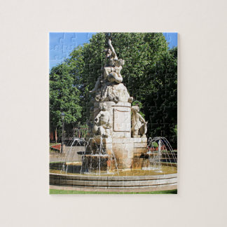 Puzzle Fountain in Leon, El Camino