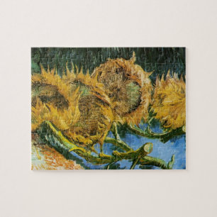 Puzzle Four Cut Sunflowers by Vincent van Gogh