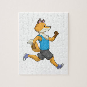 Puzzle Fox como corredor en carrera