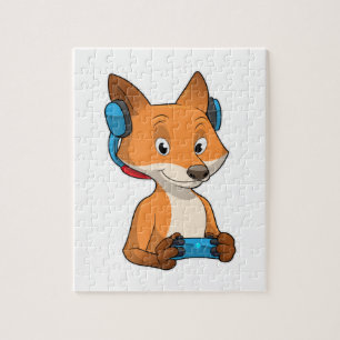 Puzzle Fox como Gamer con Joystick