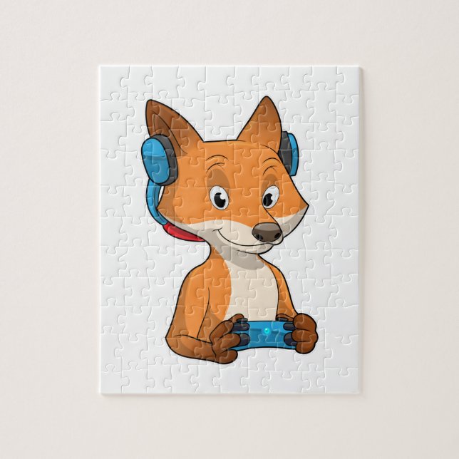 Puzzle Fox como Gamer con Joystick (Vertical)