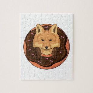Puzzle Fox con Donut