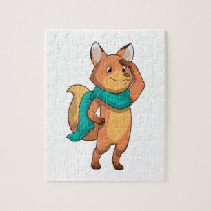 Puzzle Fox con Scarf