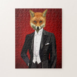 Puzzle Fox En Demanda De Noche, Retrato