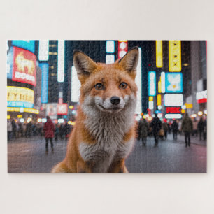 Puzzle Fox en Times Square