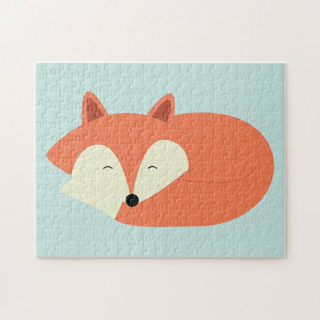 Puzzle Fox rojo soñoliento (Horizontal)