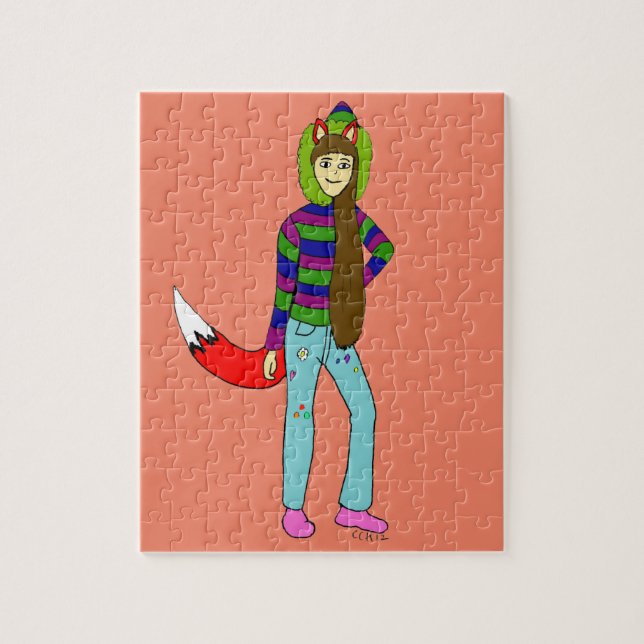 Puzzle foxgirl (Vertical)