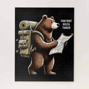Puzzle Foxtrot Delta Tango Funny Bear