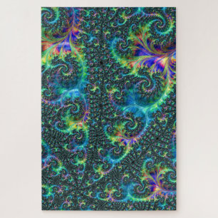 Puzzle Fractal colorido