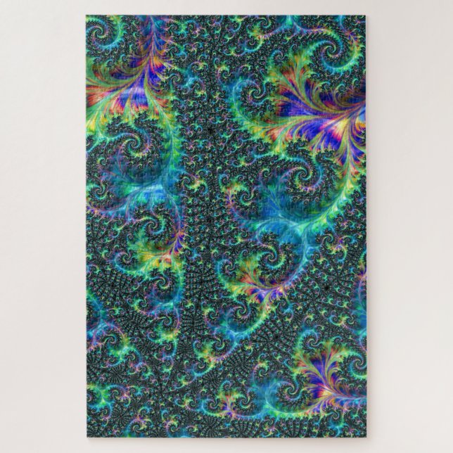 Puzzle Fractal colorido (Vertical)