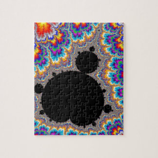 Puzzle Fractal determinado multicolor brillante de