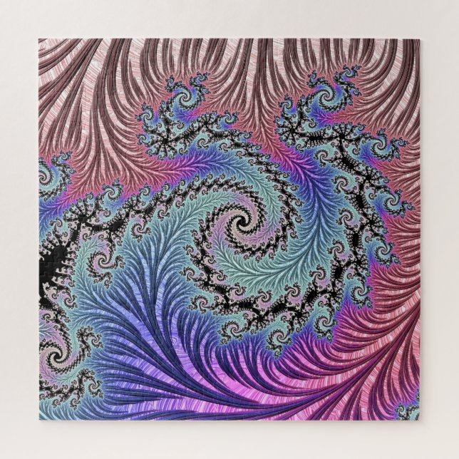 Puzzle Fractal en espiral funky (Vertical)