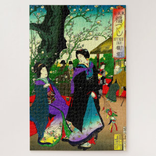 Puzzle Fragancia en el aire Toyohara Chikanobu 1888 