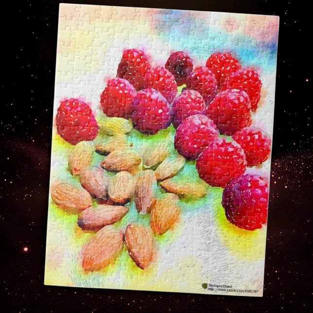 Puzzle Frambuesas y acuarela de Almonds (Subido por el creador)
