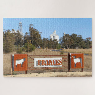 Puzzle Frances, Australia Meridional, letrero de entrada
