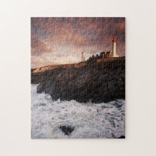 Puzzle Francia, faro al amanecer